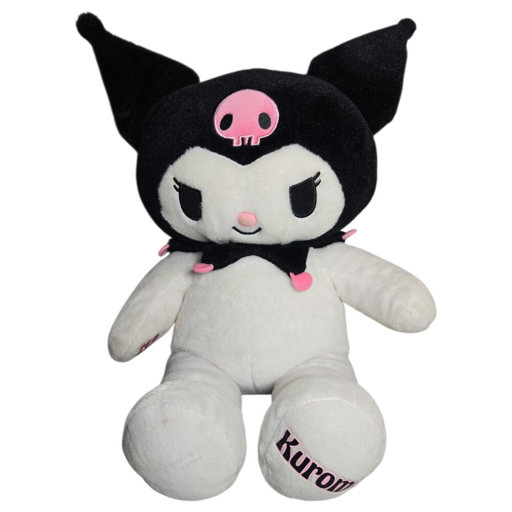 Build A Bear Kuromi Sanrio 2023 Original Black White Plush Purring Cat Sound